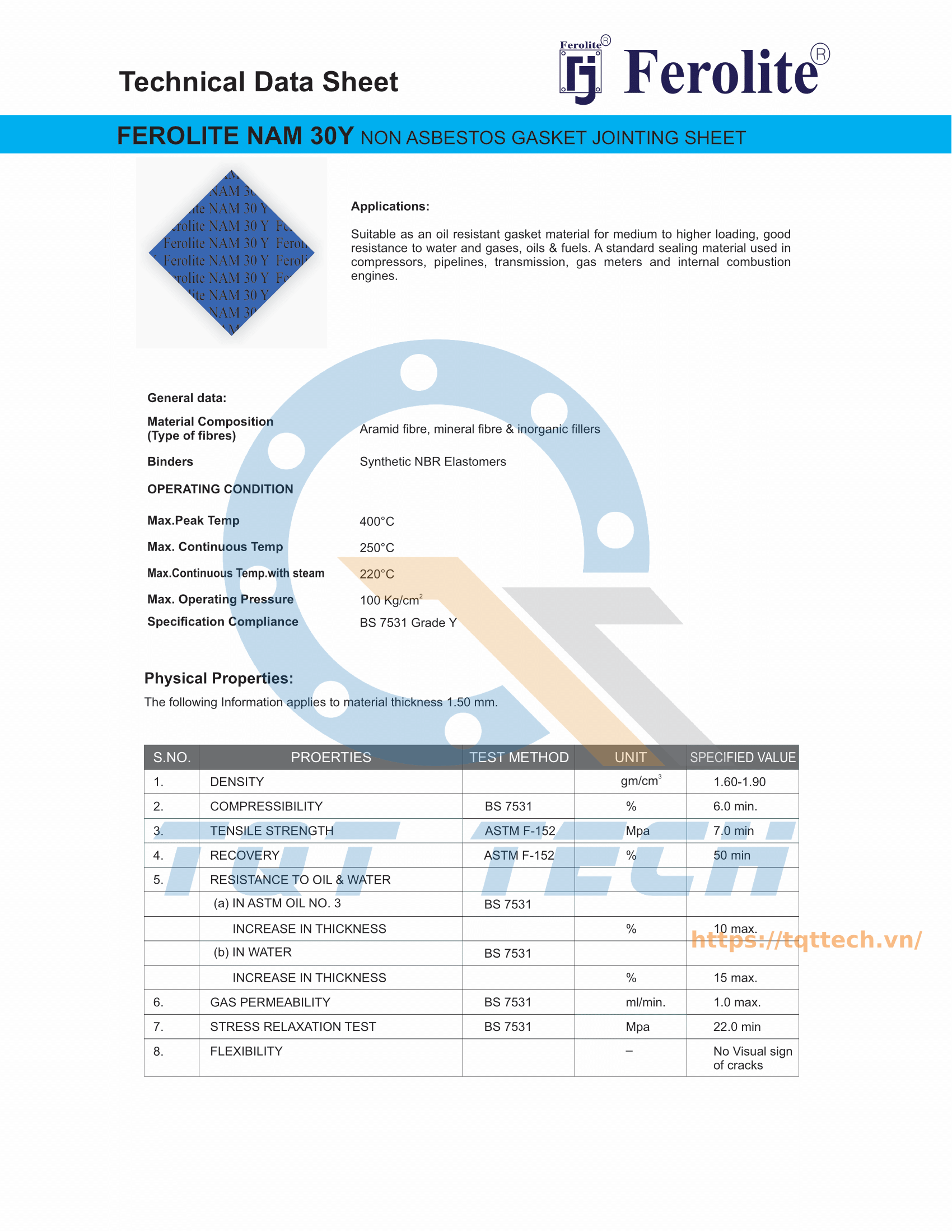 Catalogue NAM 30Y-1