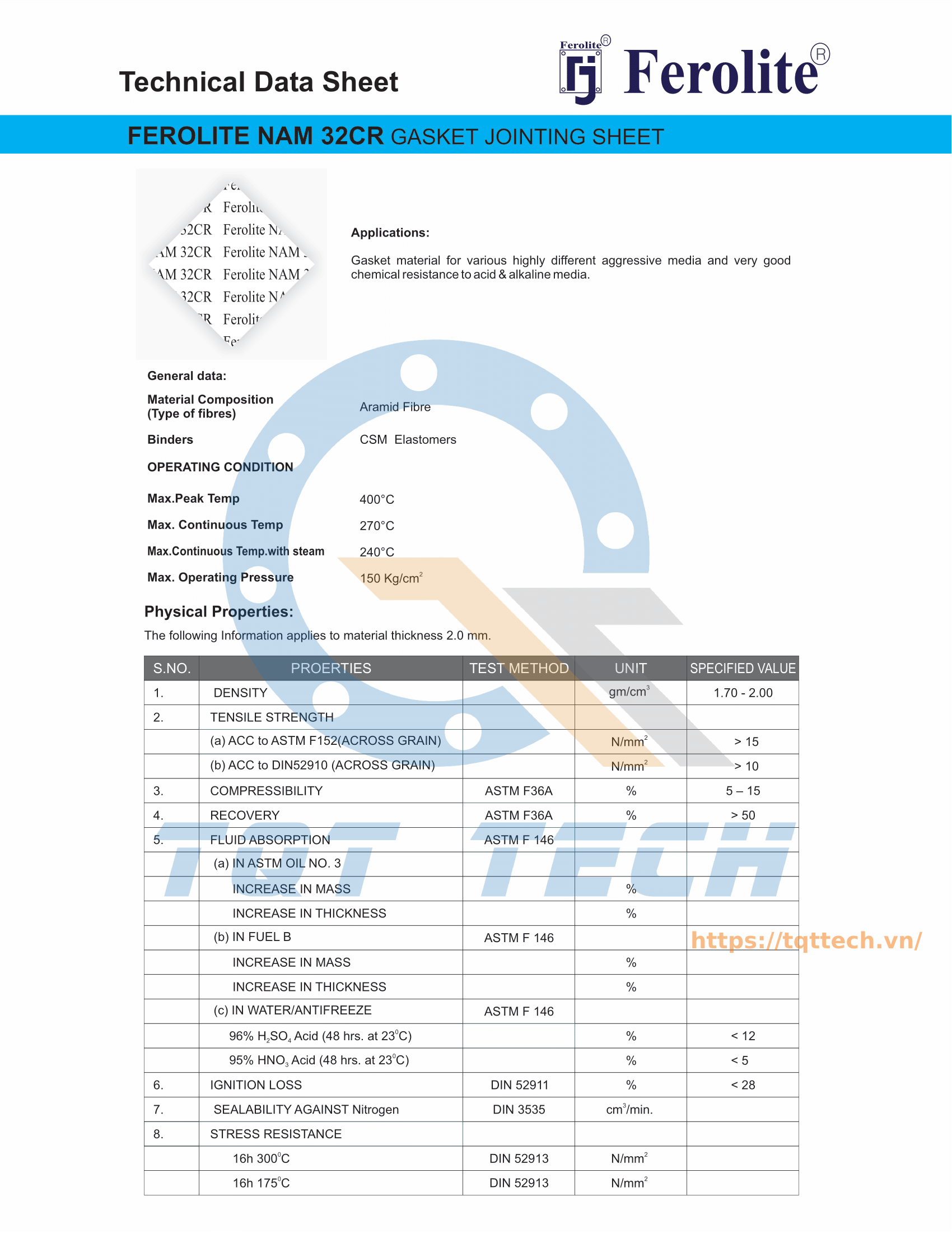 Catalogue NAM 32CR-1