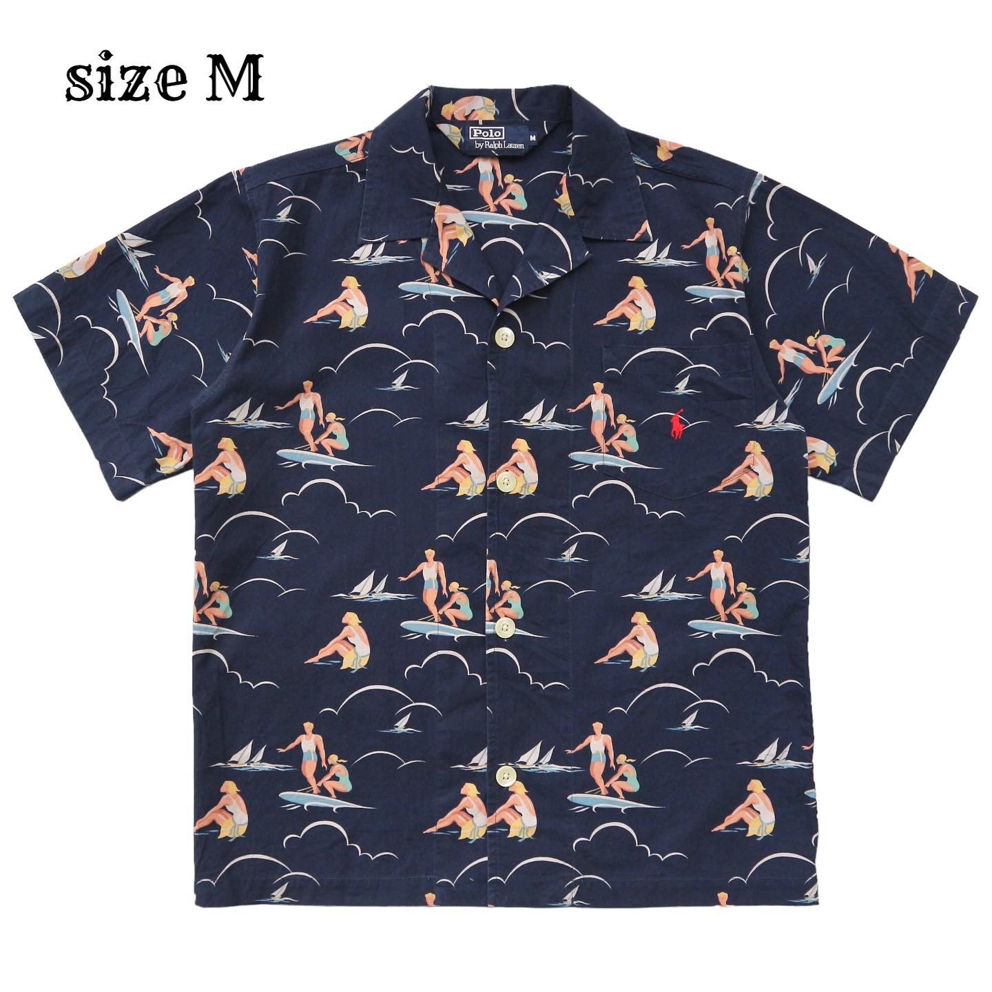 Polo by Ralph Lauren Hawaiian Shirt Size M denimister