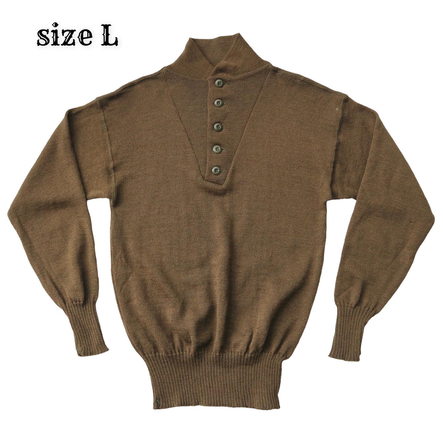 80s U.S Army Wool Combat Sweater Size L