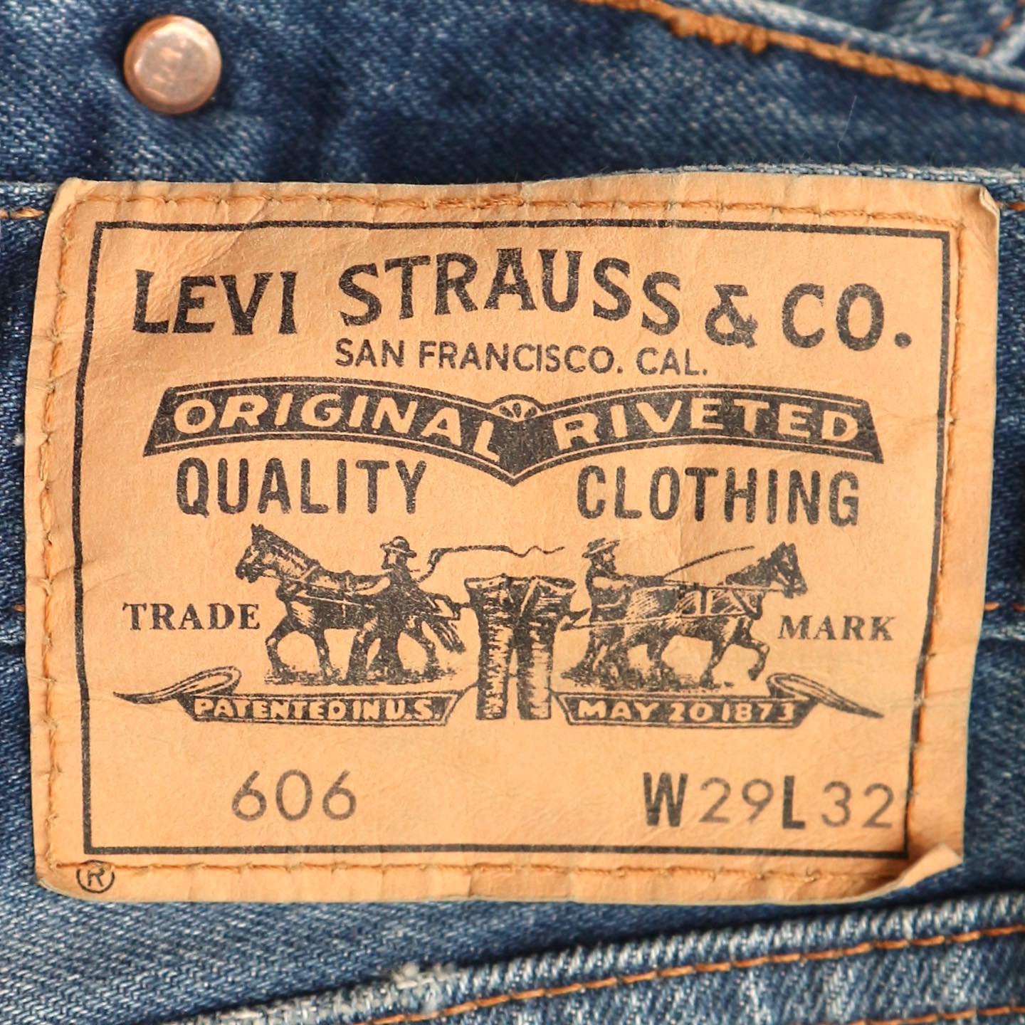LEVI'S VINTAGE CLOTHING Lot 606 Denim Jeans Size 29