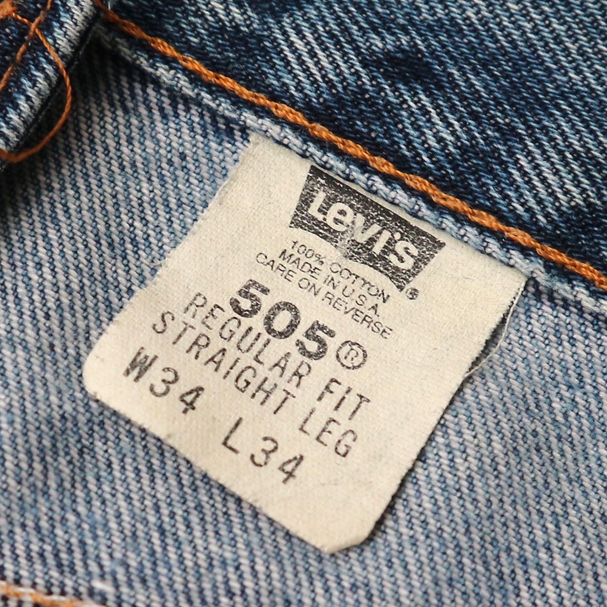 2000S Levi'S 505 Selvedge Denim Jeans Size 32 Denimister