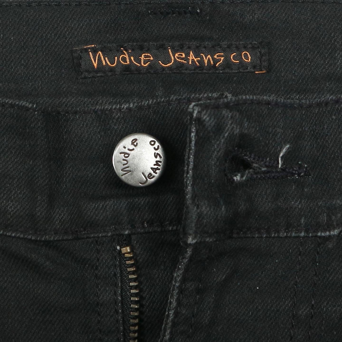 Nudie Jeans Thin Finn Black Size 31