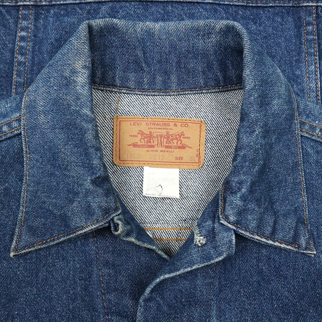 Vintage 70s Levi's USA Type III Denim Jacket Size S
