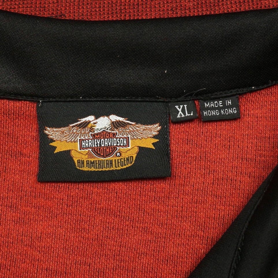 Harley Davidson Half-Zip T-Shirt Size L
