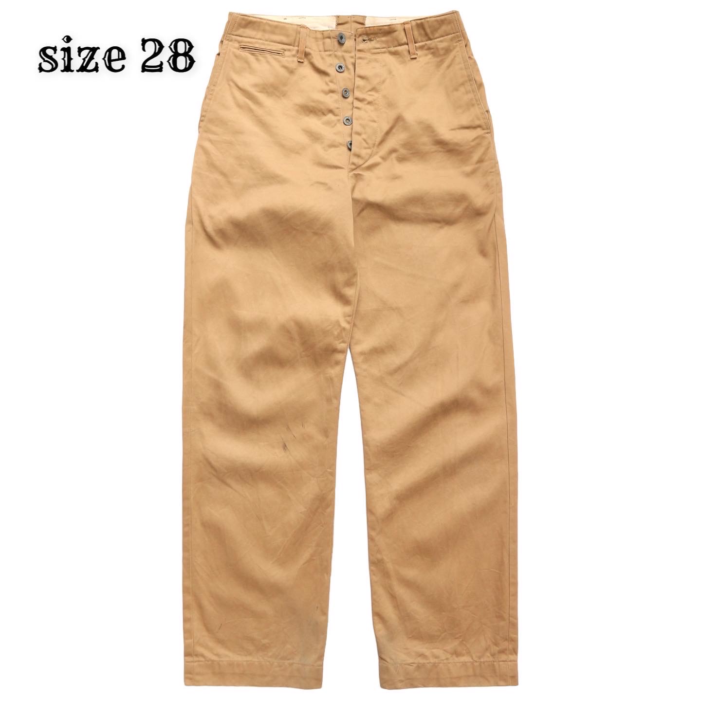 Buzz Rickson Officer Khaki Trousers Size 28