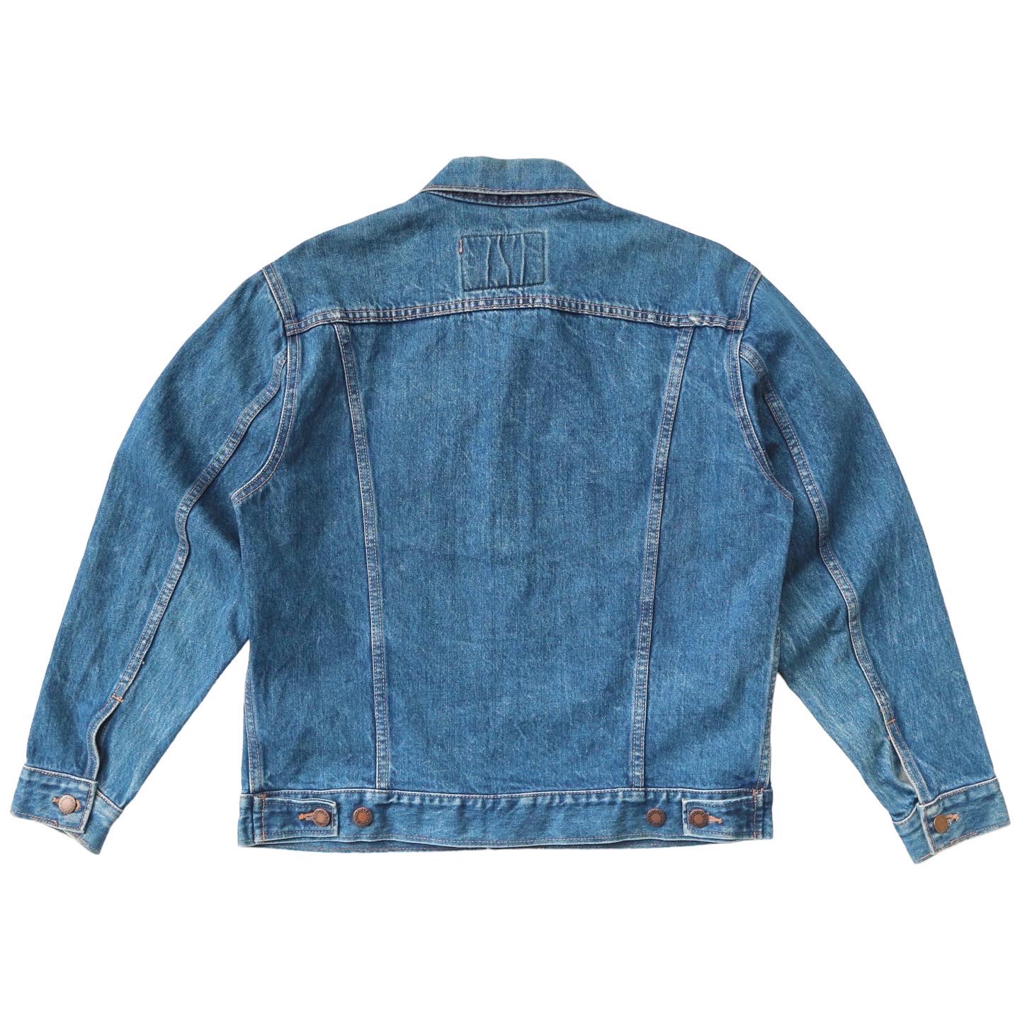 Vtg Bison Japan Denim Trucker Jacket Size M