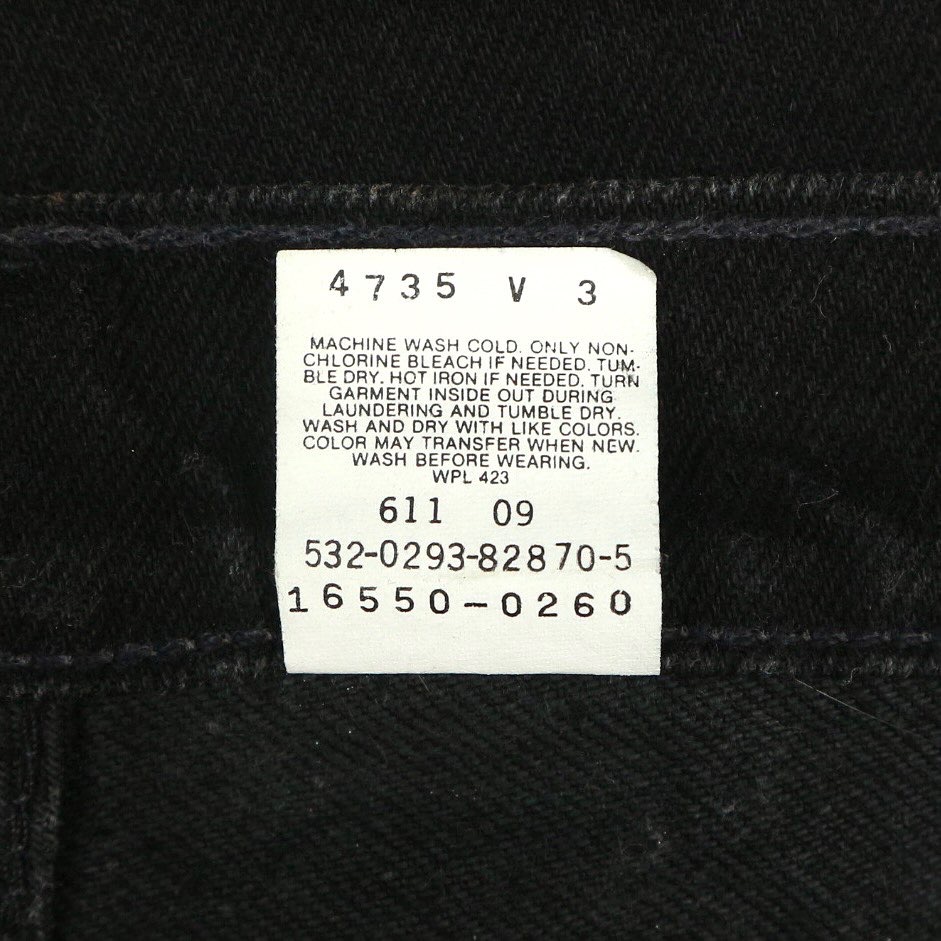 90s Levi’s 550 USA Black Denim Jeans Size Women 29