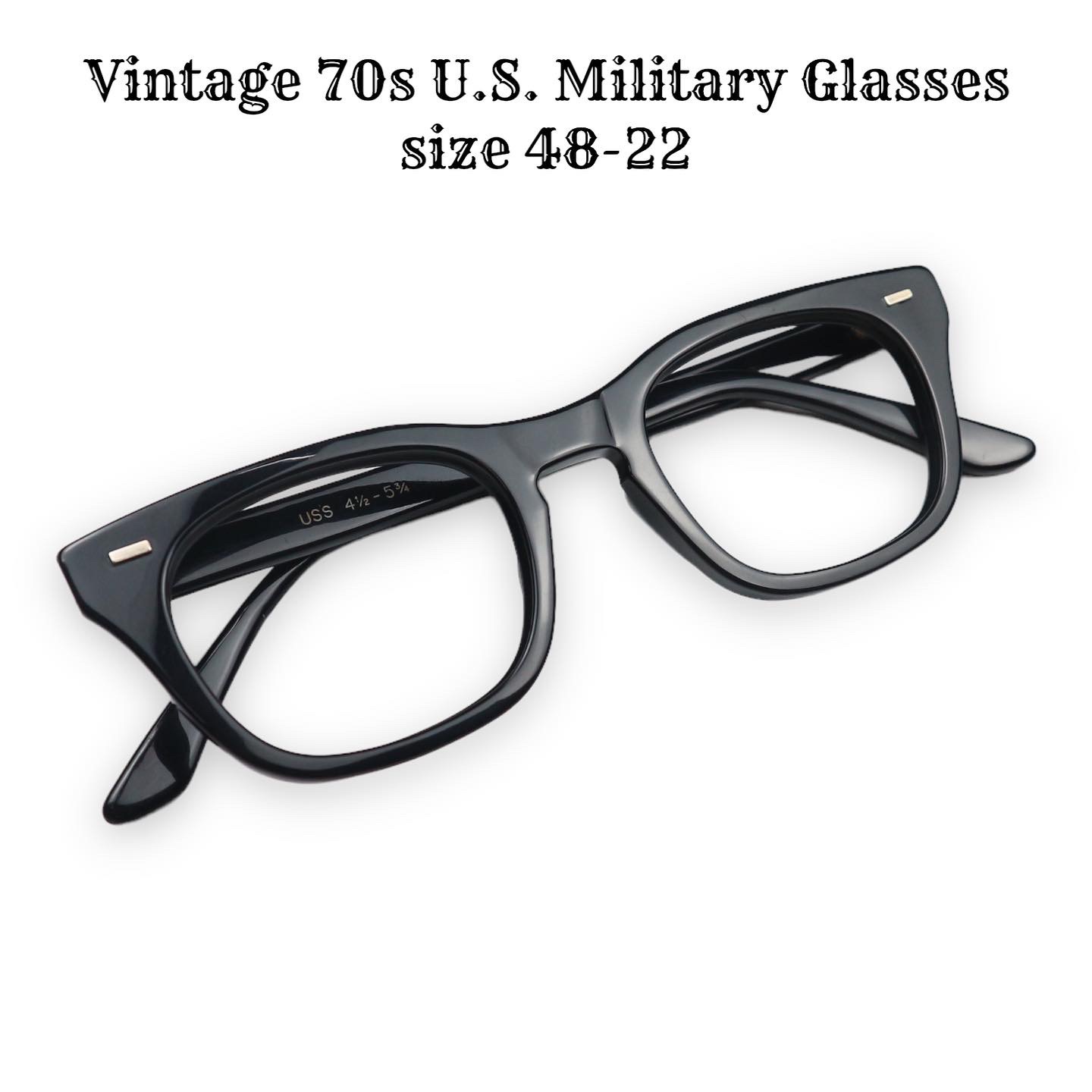 Vintage 70s U.S. Military Glasses Size 48-22