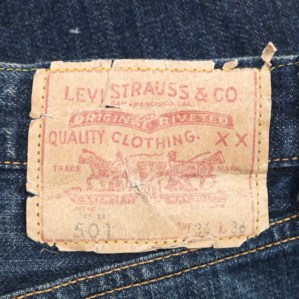 LEVI'S VINTAGE CLOTHING 1966 501 Selvedge Denim Jeans Size 33