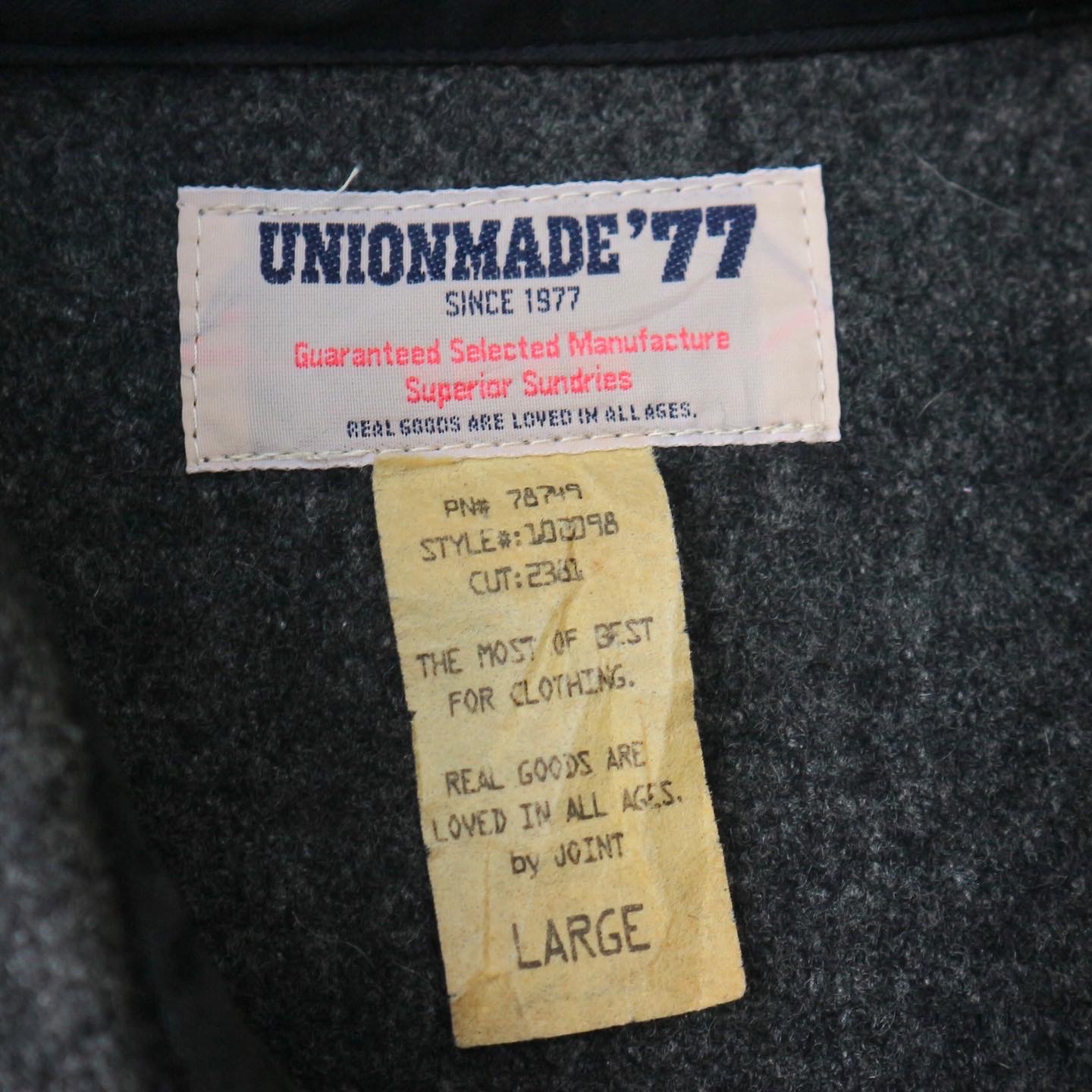 Union Made’77 Size M