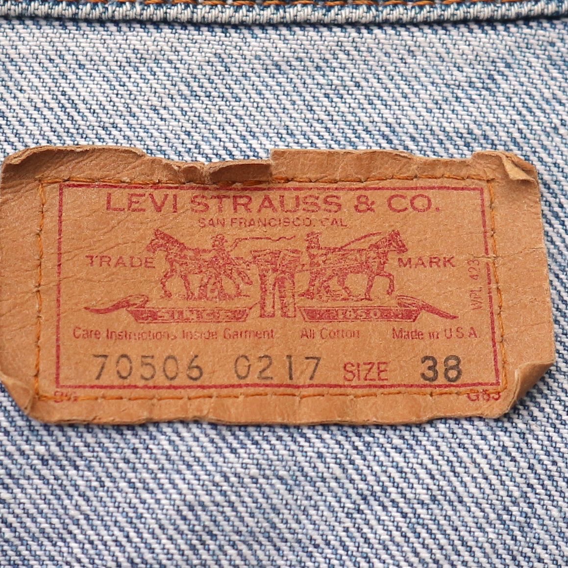 Vintage 80s Levi’s Trucker Denim Jacket Size S