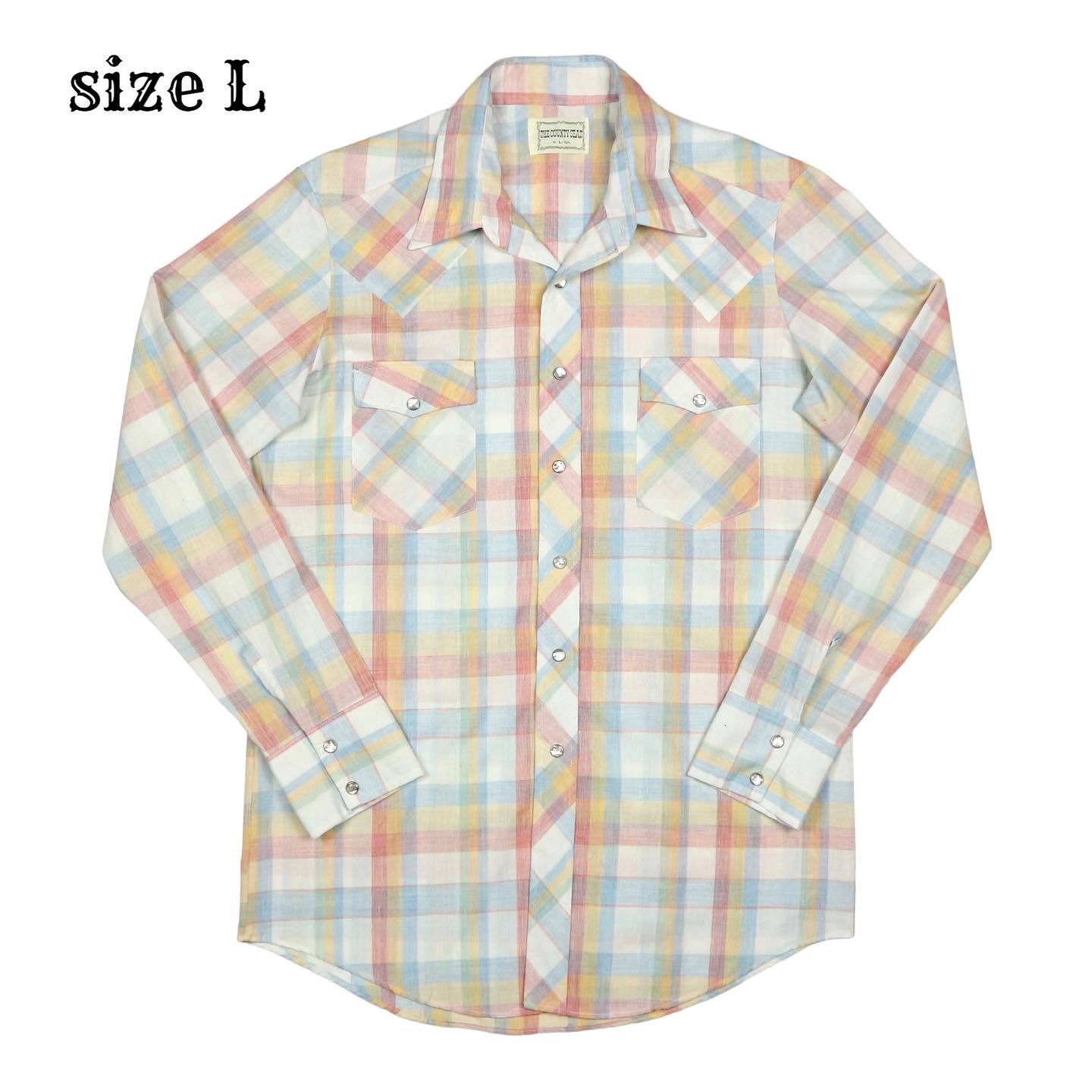 Vintage 70s The County Seat Western Shirt Size L