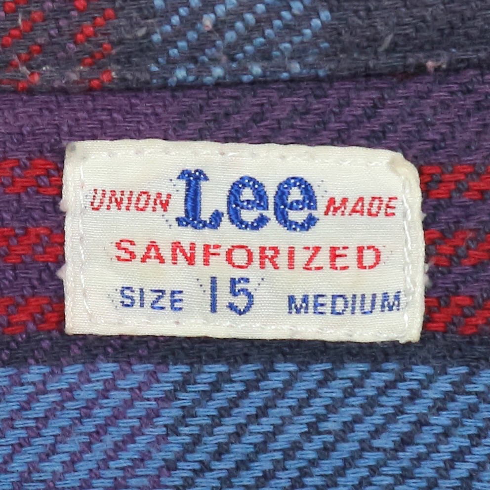 Lee Heavy Flannel Work Shirt Size M