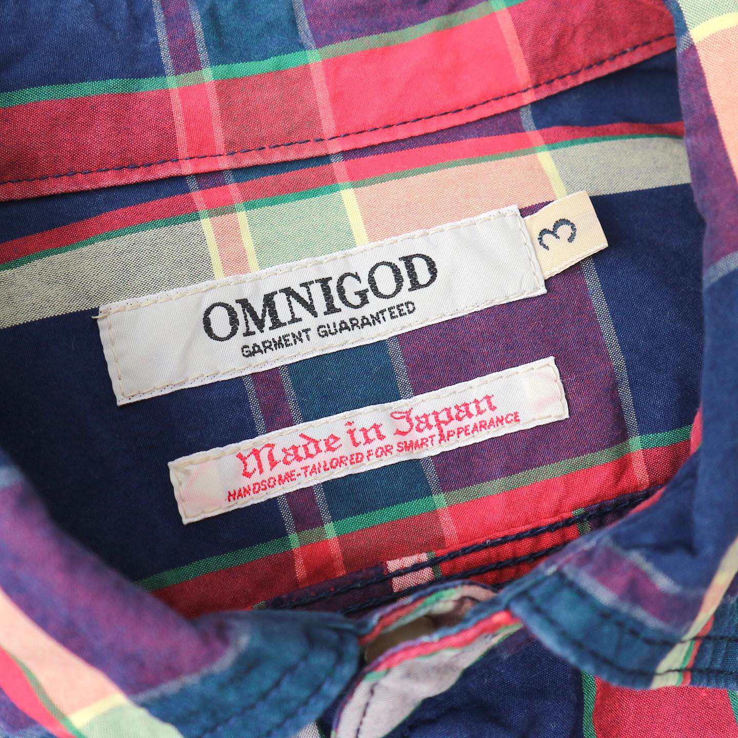 Omnigod Plaid Work Shirt Size XS