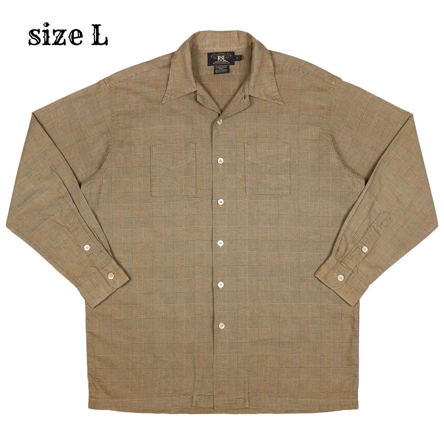 Double RL (RRL) Open-collar Shirt Size L