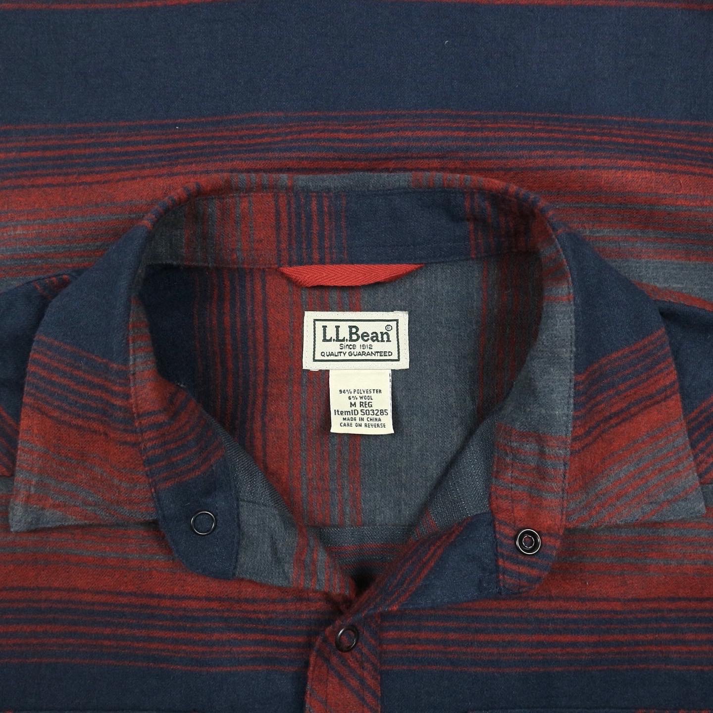L.L.Bean Heavy Flannel Shirt Size M