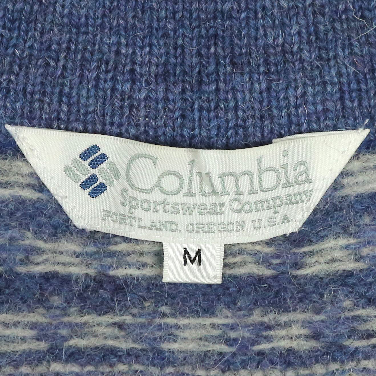 Columbia Wool Sweat Shirt Size M