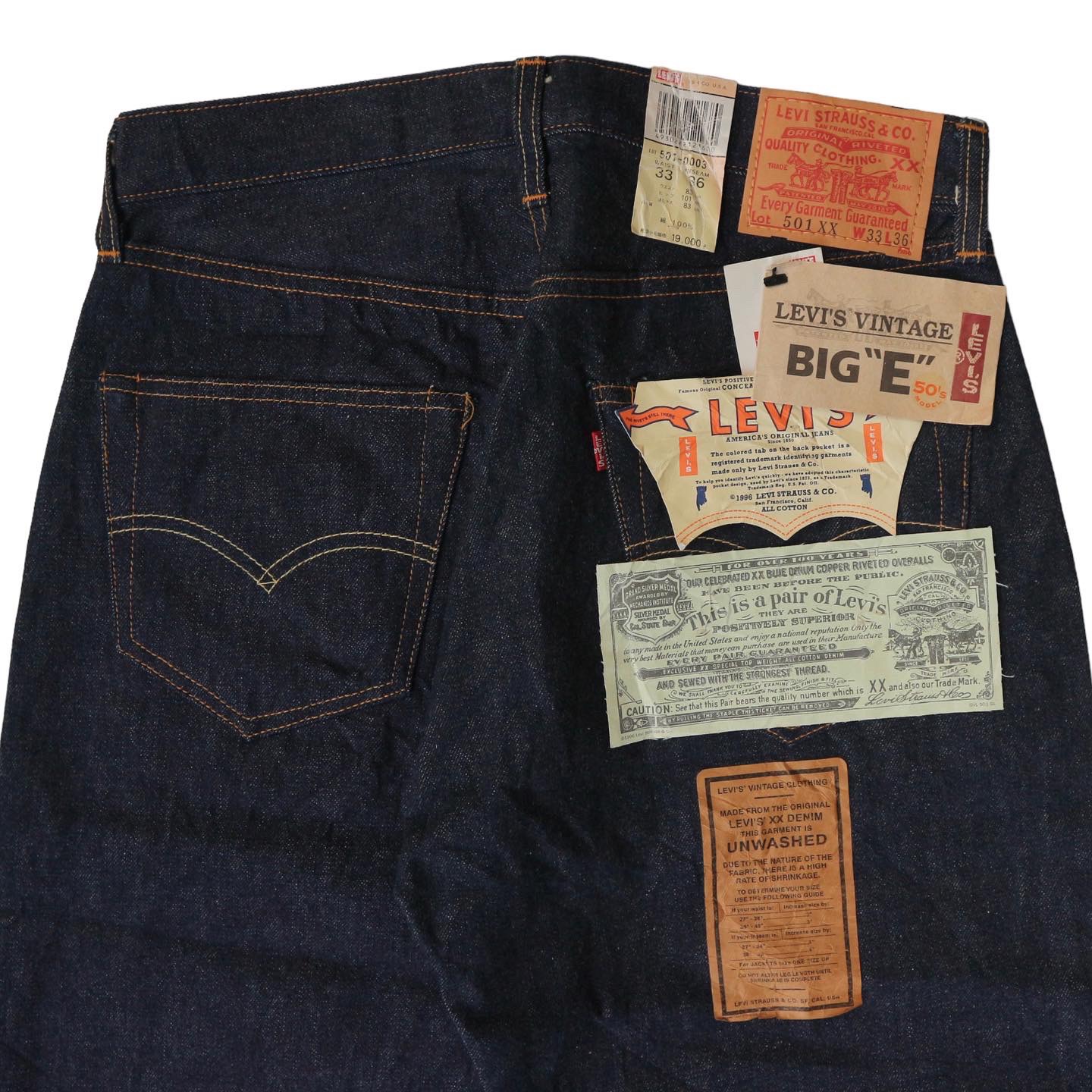 LEVI'S VINTAGE CLOTHING Lot 501XX 1955 Selvedge Denim Jeans Size 33 denimister LEVI'S VINTAGE CLOTHING Lot 501XX 1955 Selvedge Denim Jeans Size 33 denimister