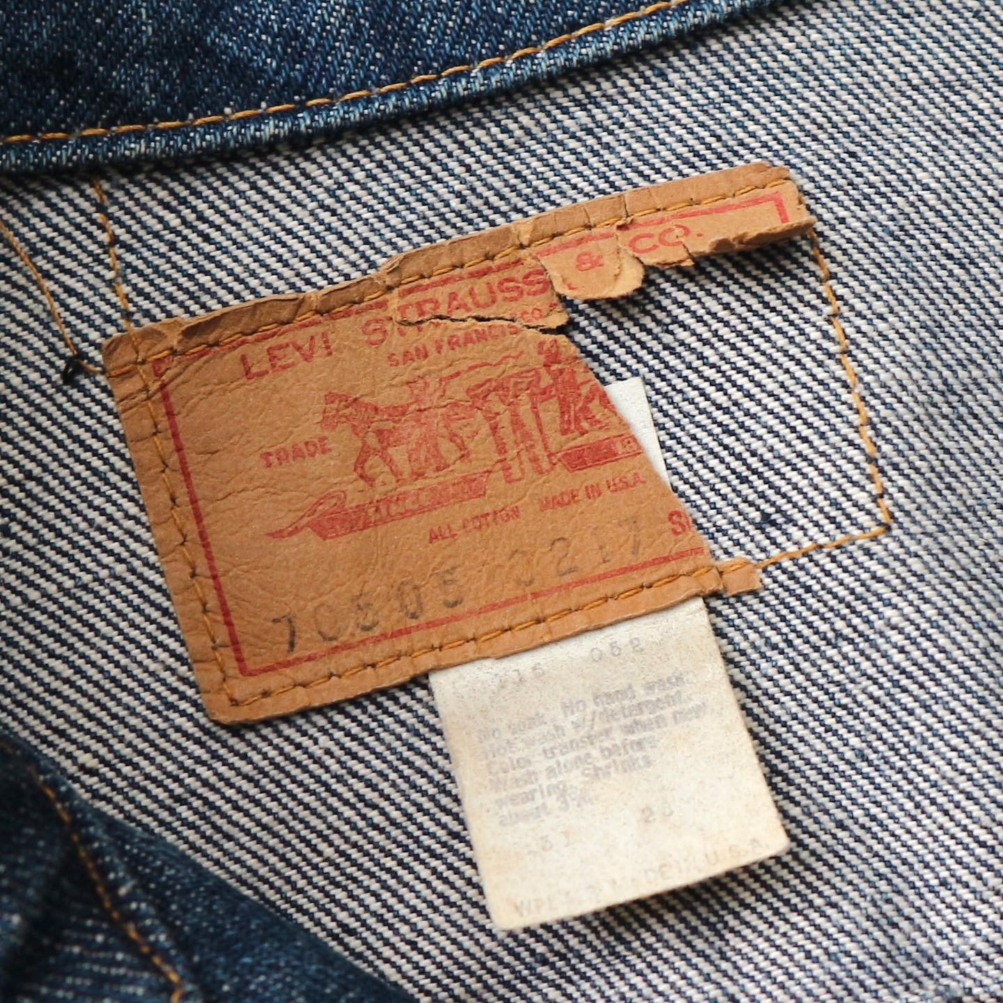 Vintage 70s Levi's Type 3 Denim Jacket Size M denimister