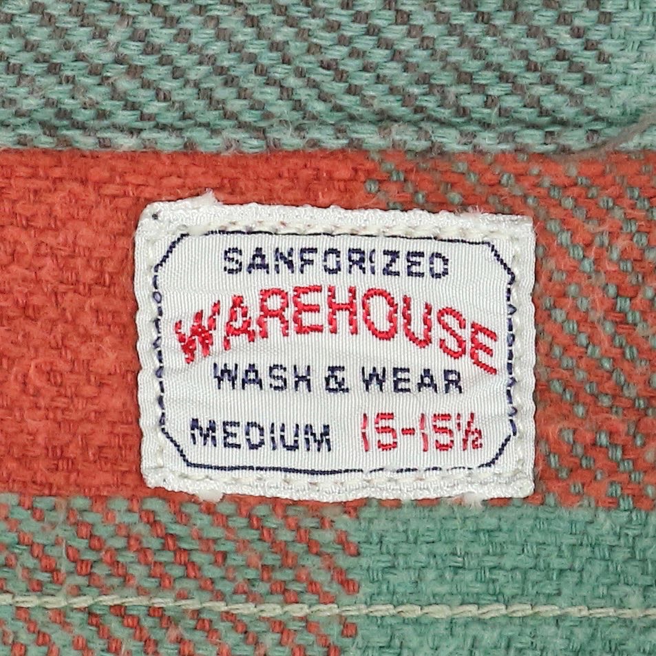 Warehouse Super Heavy Flannel Work Shirt Size M