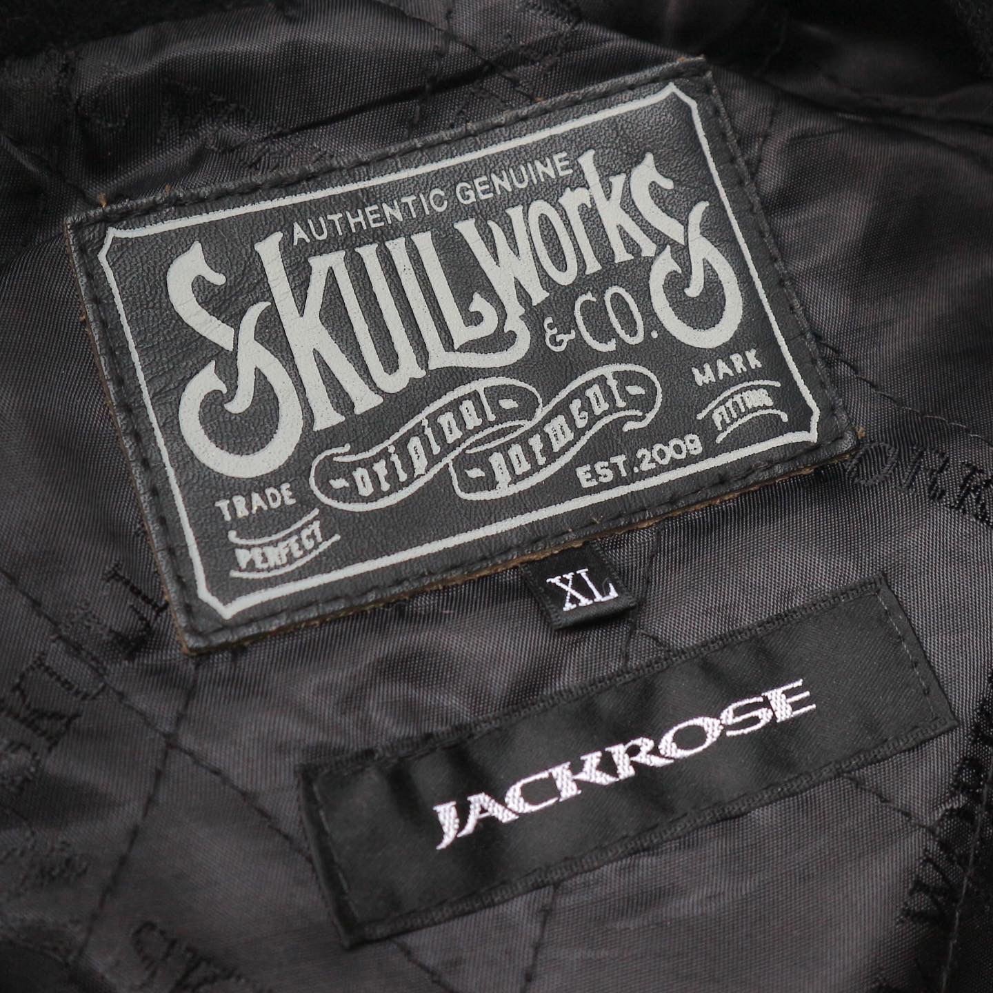 skull Works JACKROSE コラボ トラッカー ジャケット Yahoo!オークション -「スカルワークス ジャックローズ」の落札