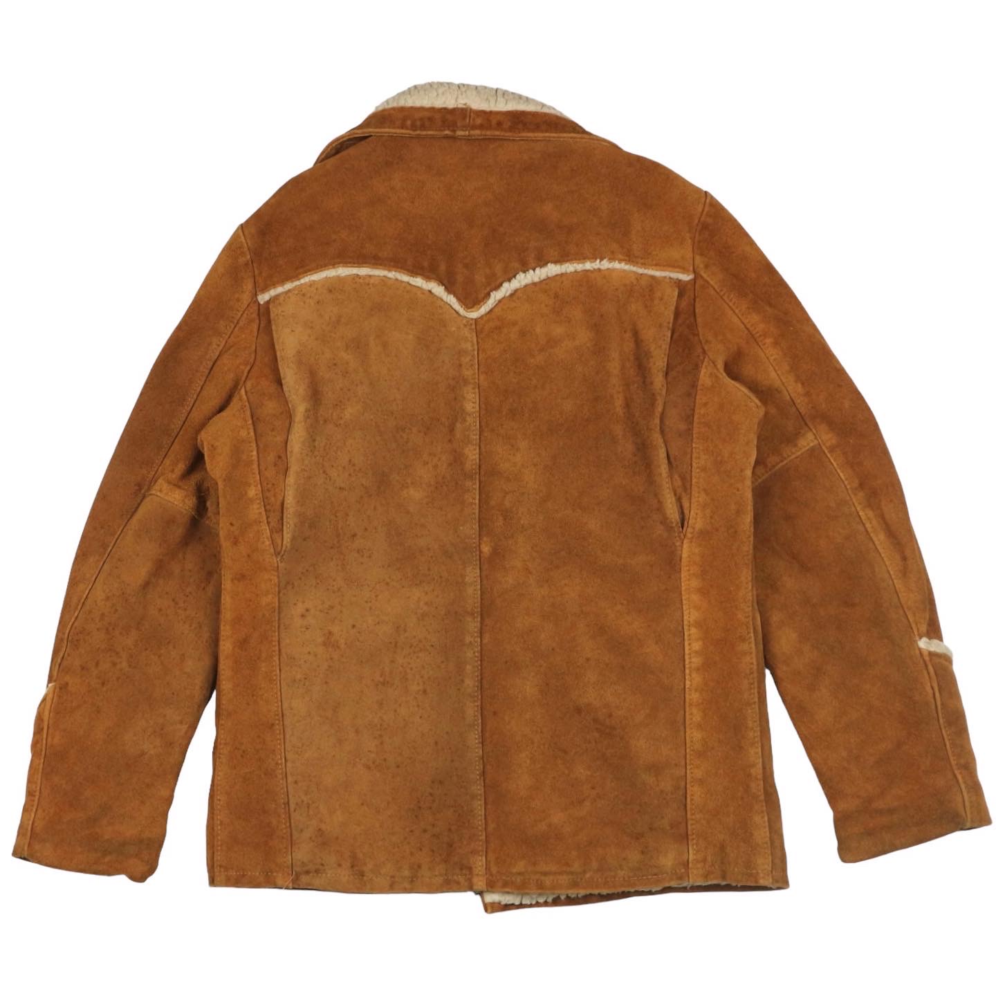 Schott Sherpa Lined Suede Western Jacket Size L