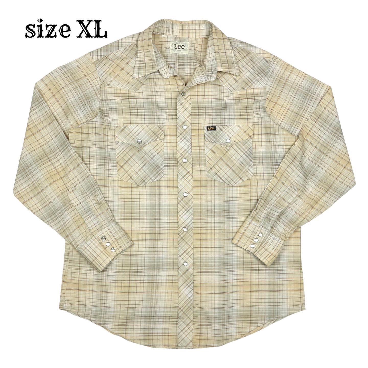 Vintage 80s Lee Western Shirt Size XL