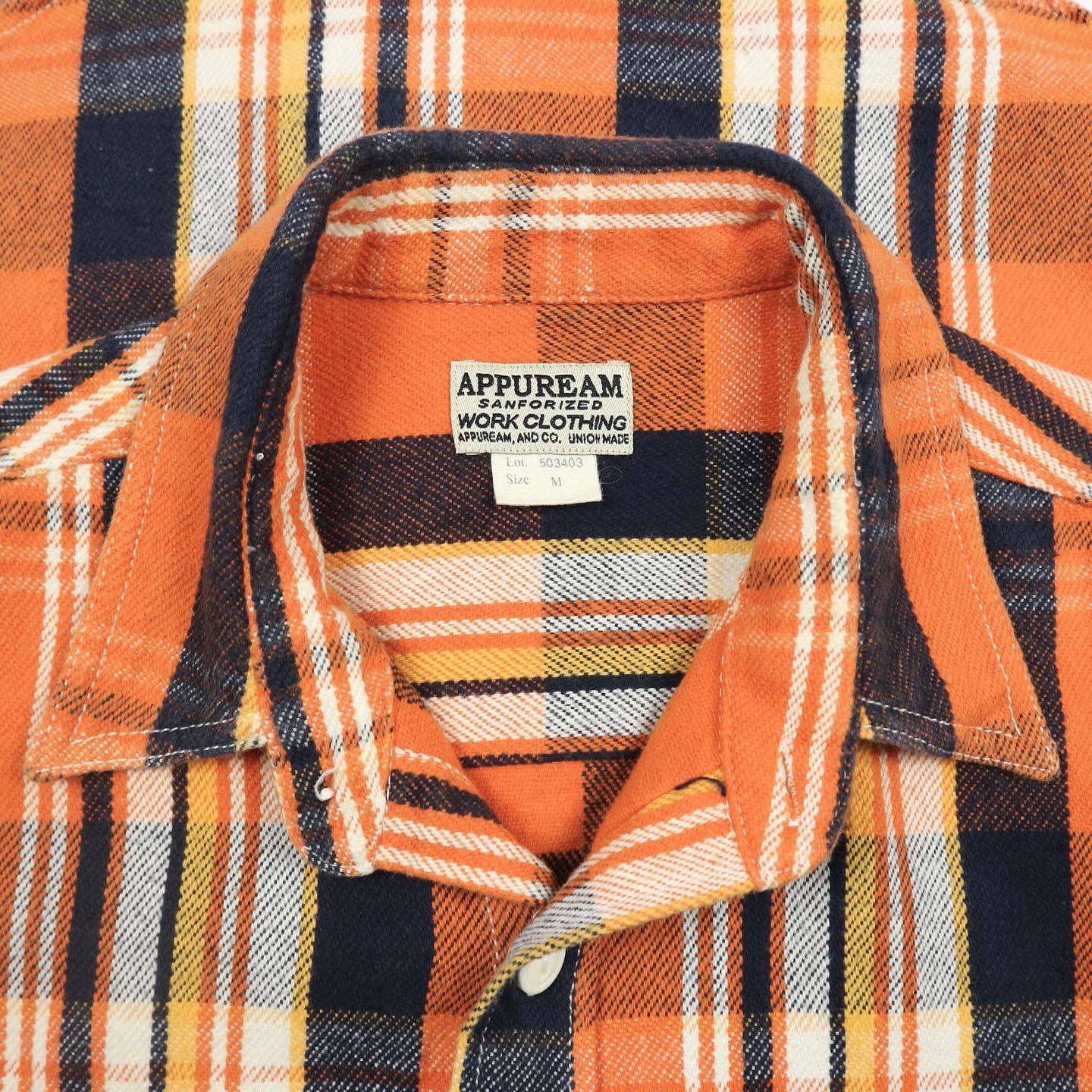 Appuream Heavy Flannel Work Shirt Size S