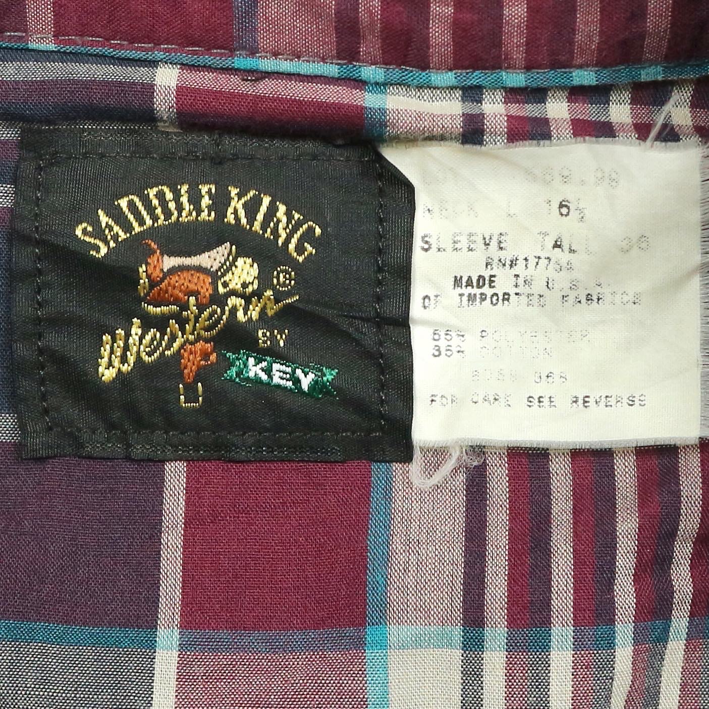 Vintage Sandle King by Key Western Shirt Size XL