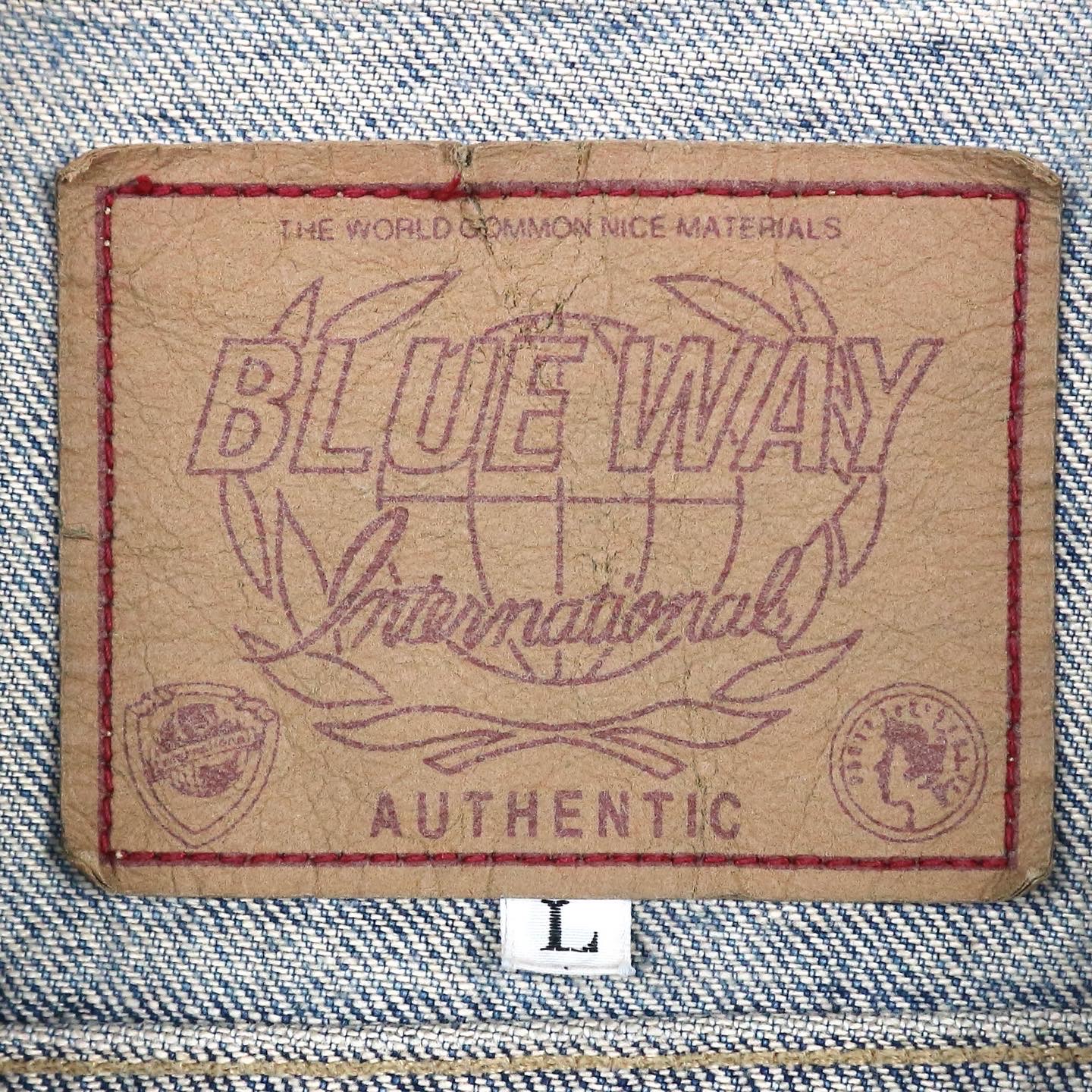 Blue Way Denim Trucker Jacket Size M