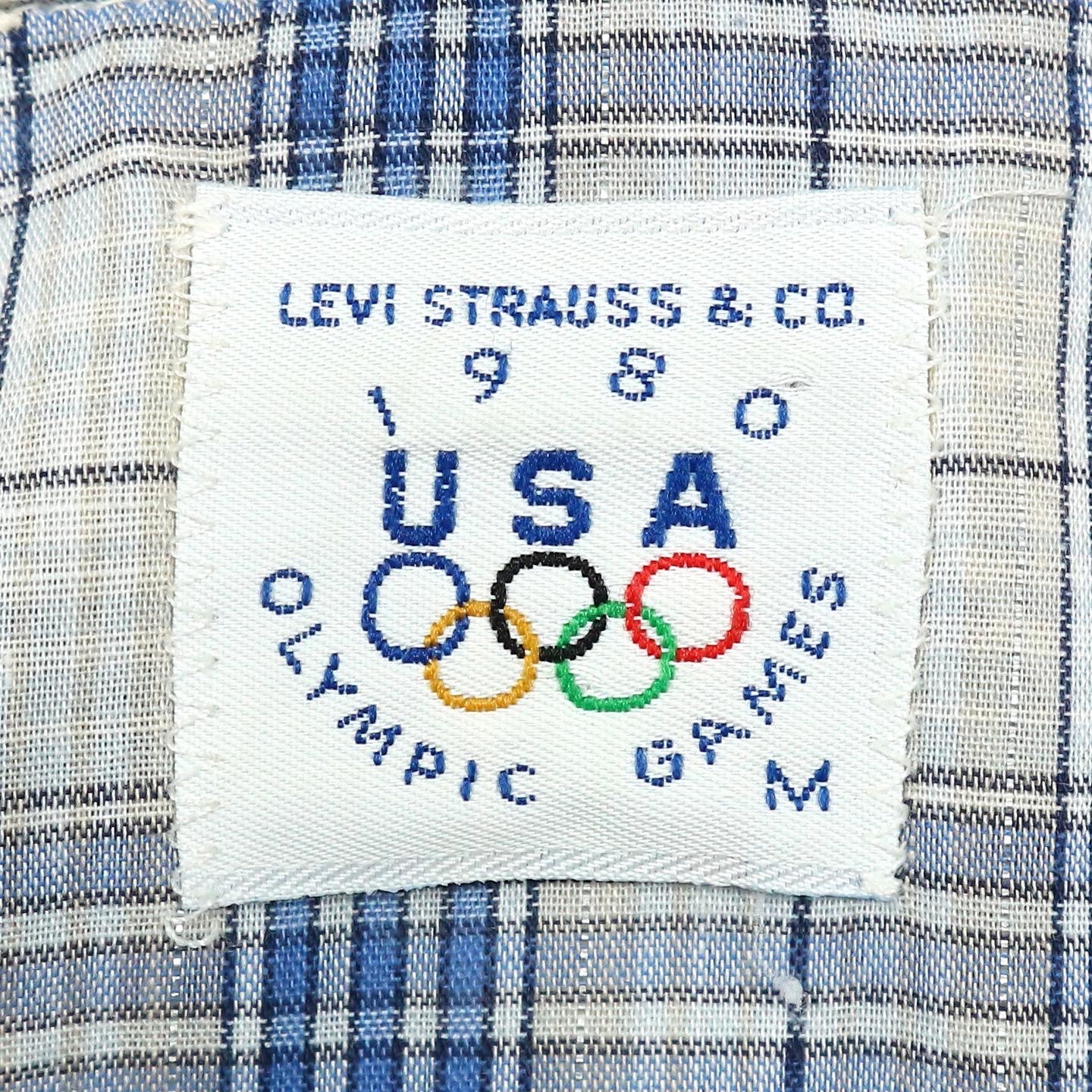 Vintage 80s Levi’s Olympic Western Shirt Size M