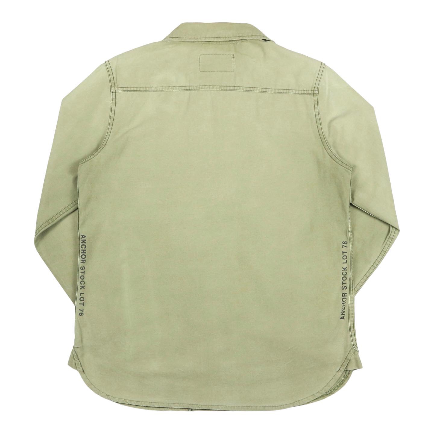 Aspesi Made in Italy Olive Military Shirt Size S