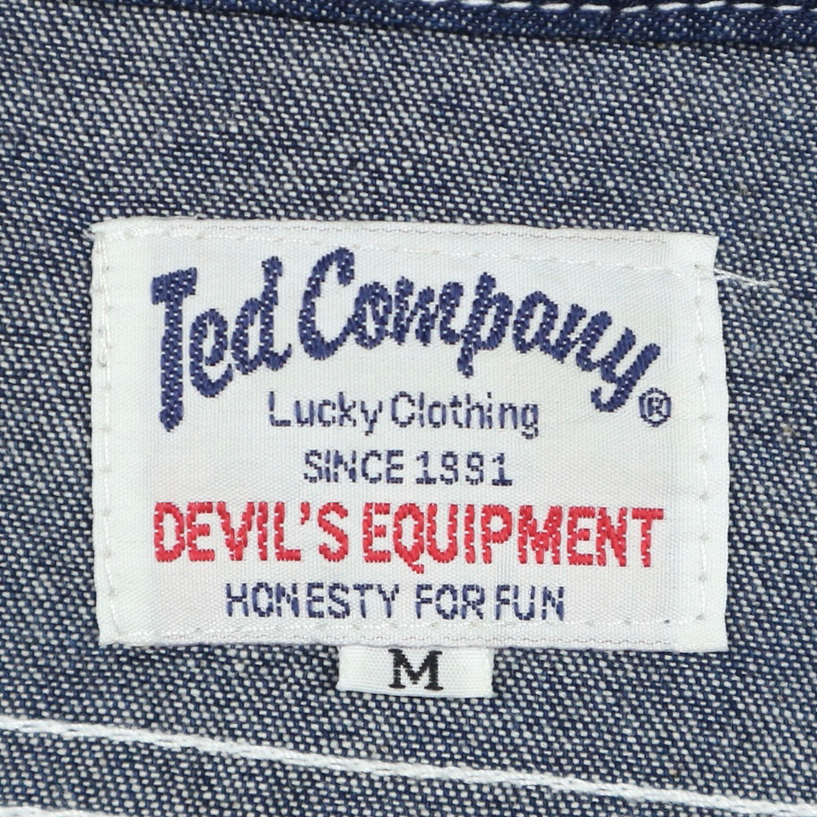 Ted Company Chambray Work Shirt Size M