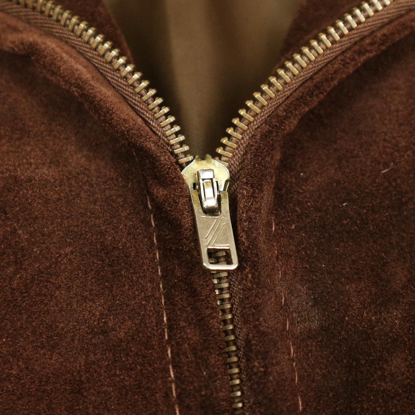 Schott Suede Leather-collar Jacket Size M
