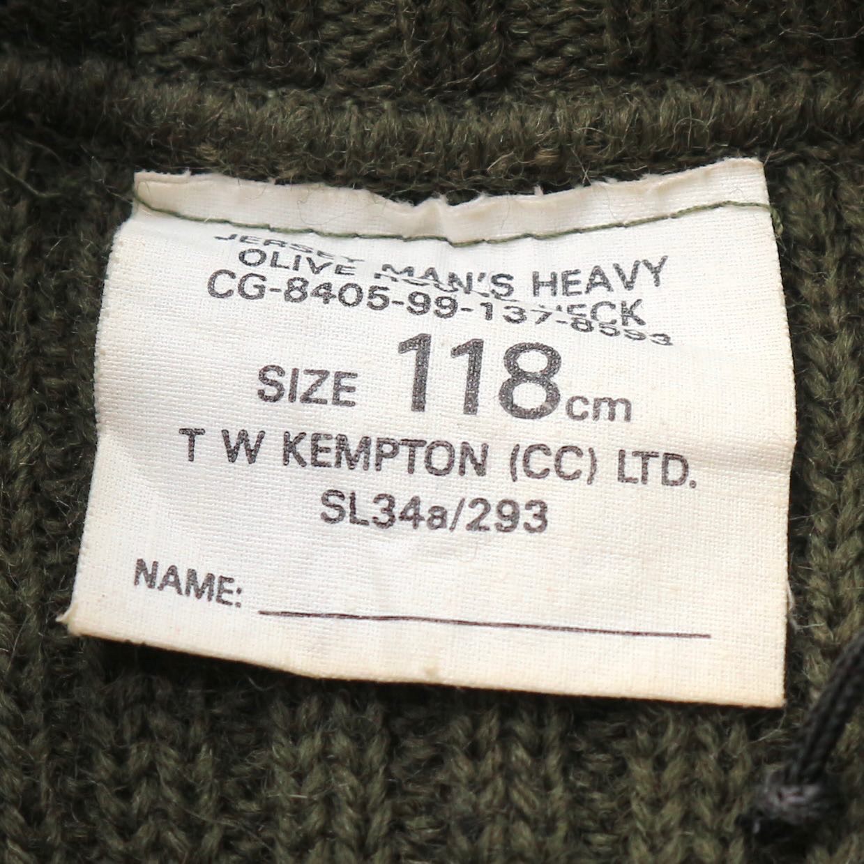 British Army Wool Combat Sweater Size M