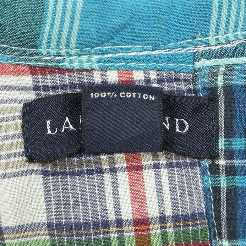 Lands’ End Patchwork Shirt Size XL