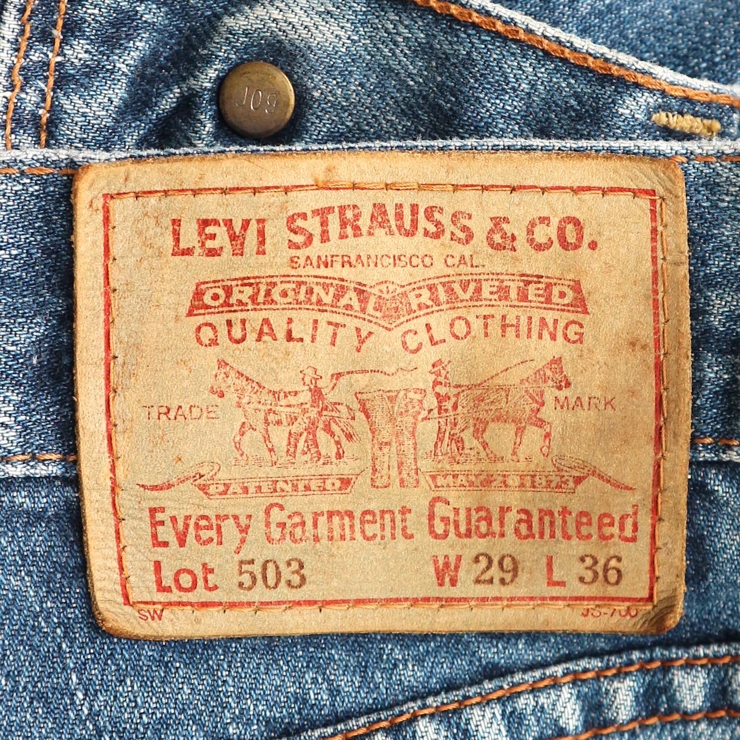 90s Levi's 503 Denim Jeans Size 28 denimister
