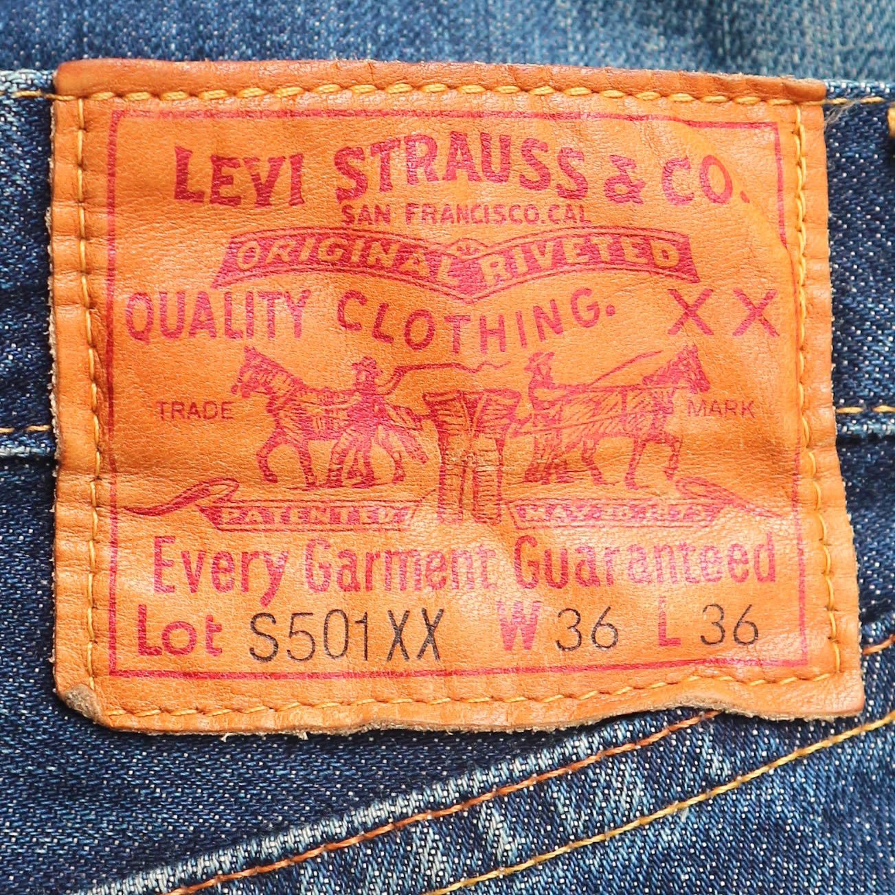 90s Levi's Valencia 1944 501 Cutted Shorts Size 34