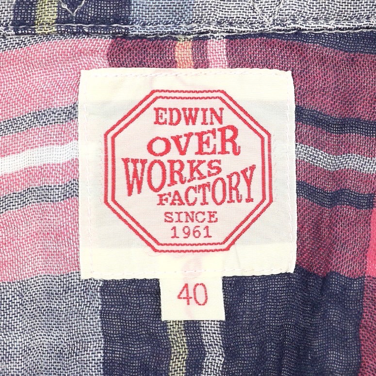 Edwin Japan Work Shirt Size M