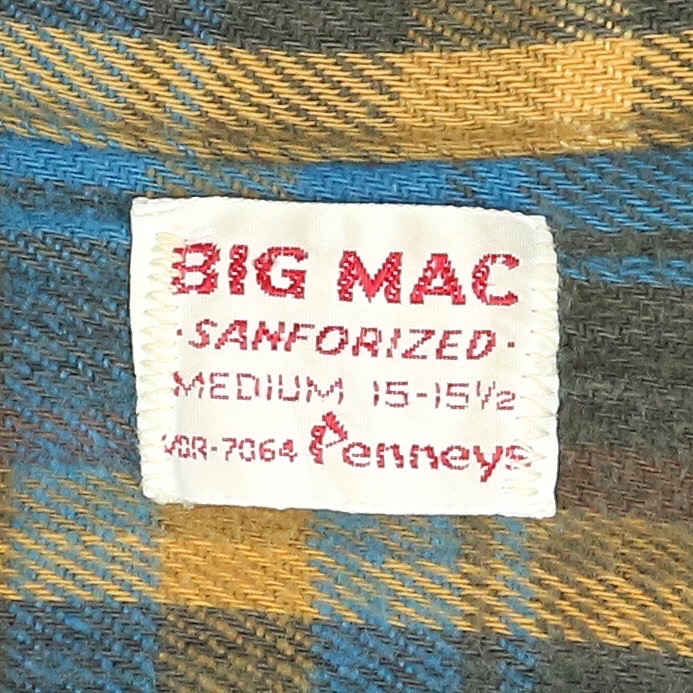 Vintage Big Mac Flannel Work Shirt Size S