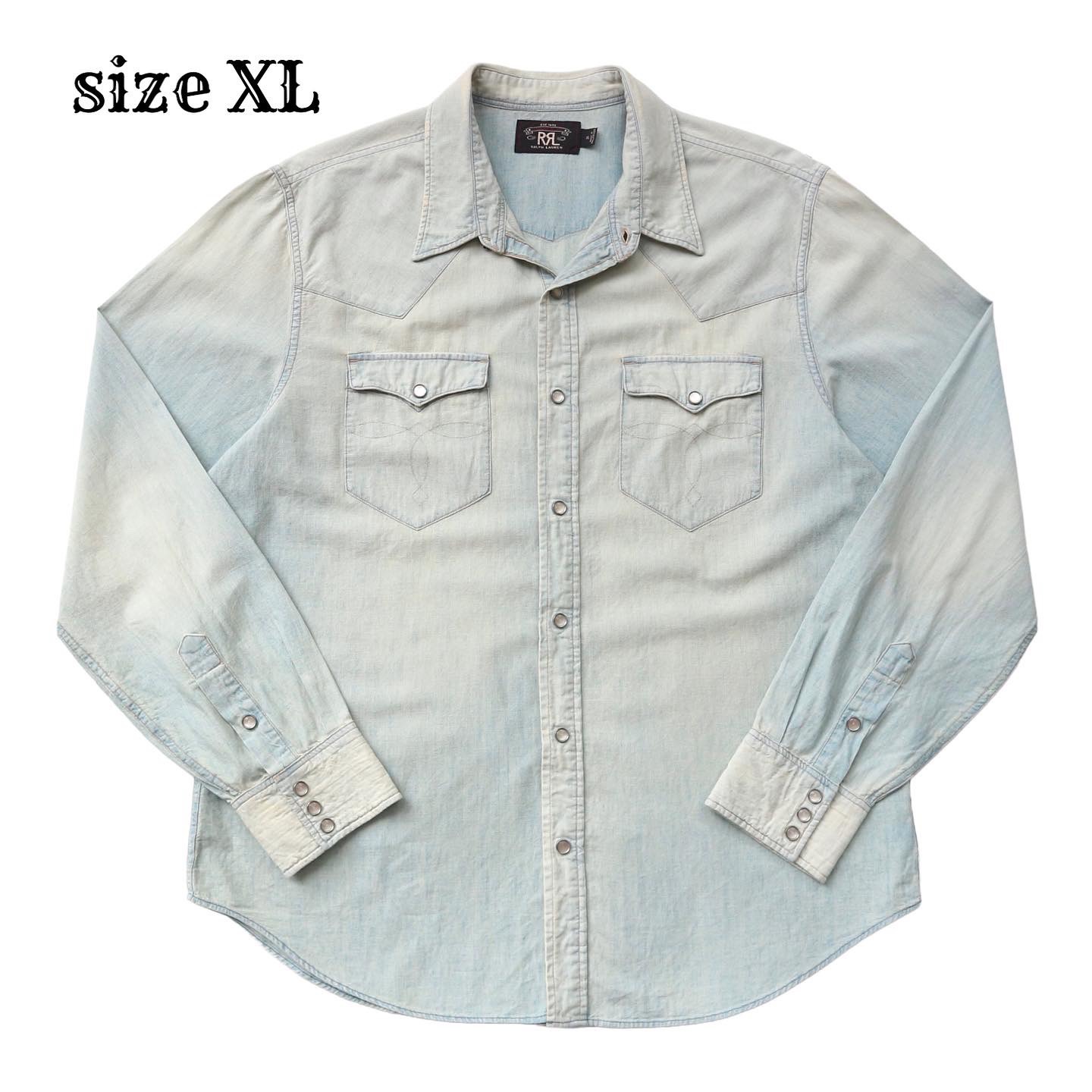 Double Ralph Lauren (RRL) Western Shirt Size XL denimister
