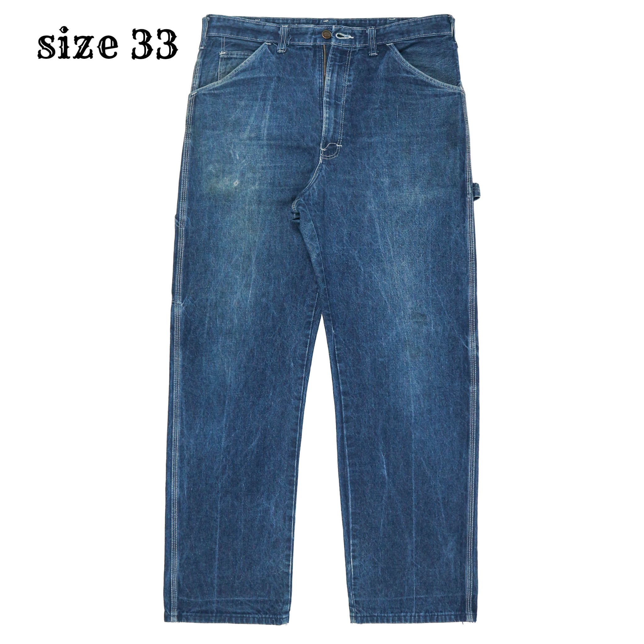 Vintage 80s Dickies Denim Painter Pants Size 33