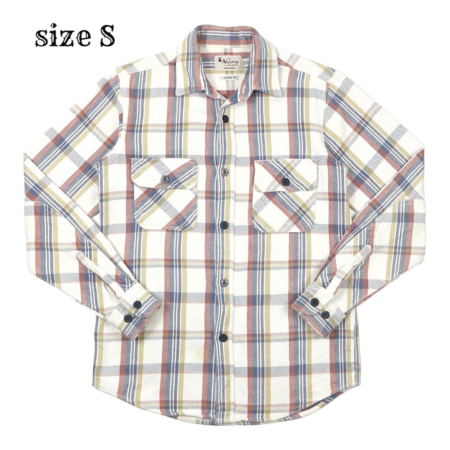 Alcarza Heavy Flannel Work Shirt Size S