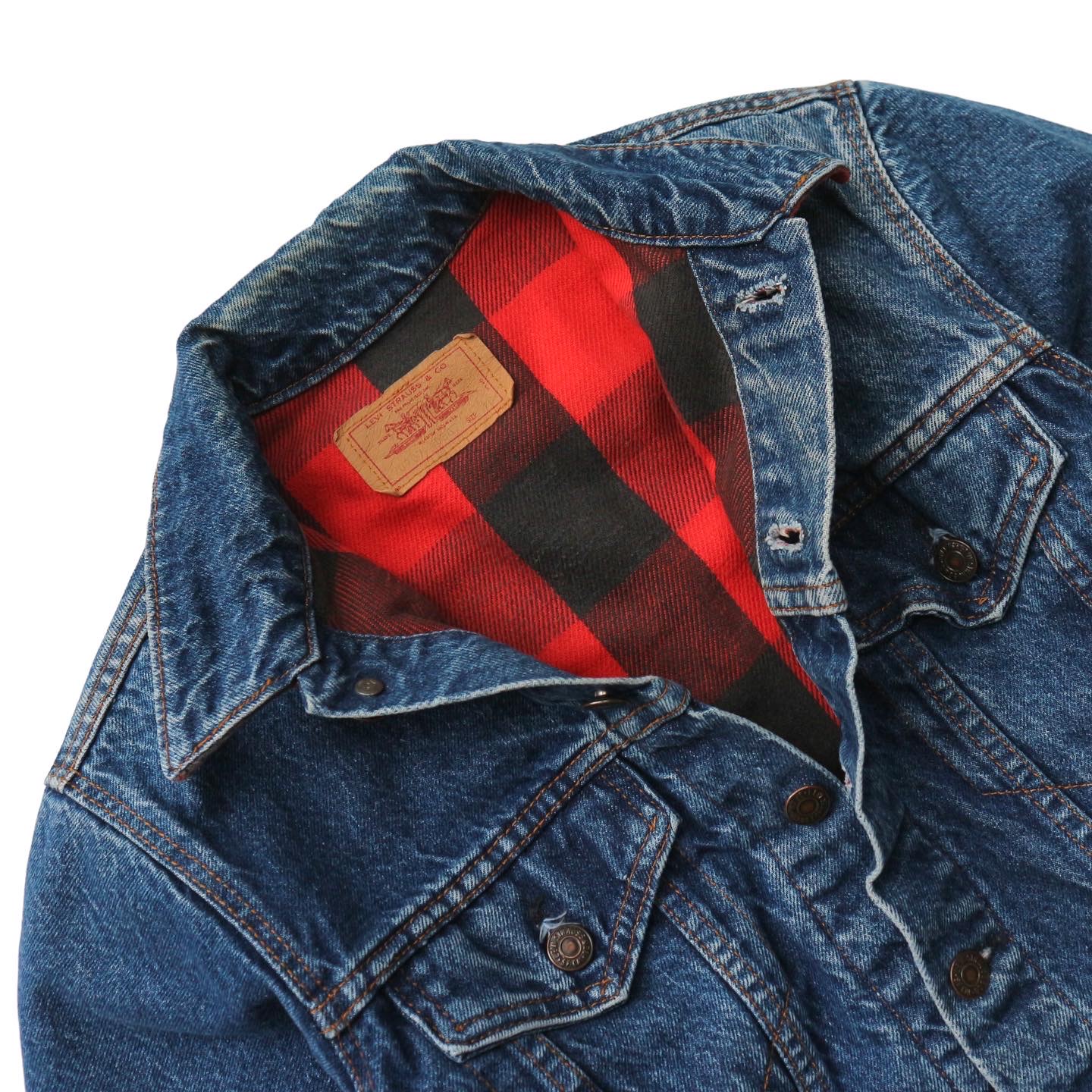 Vintage 80s Levi's Trucker Denim Jacket Size XS denimister