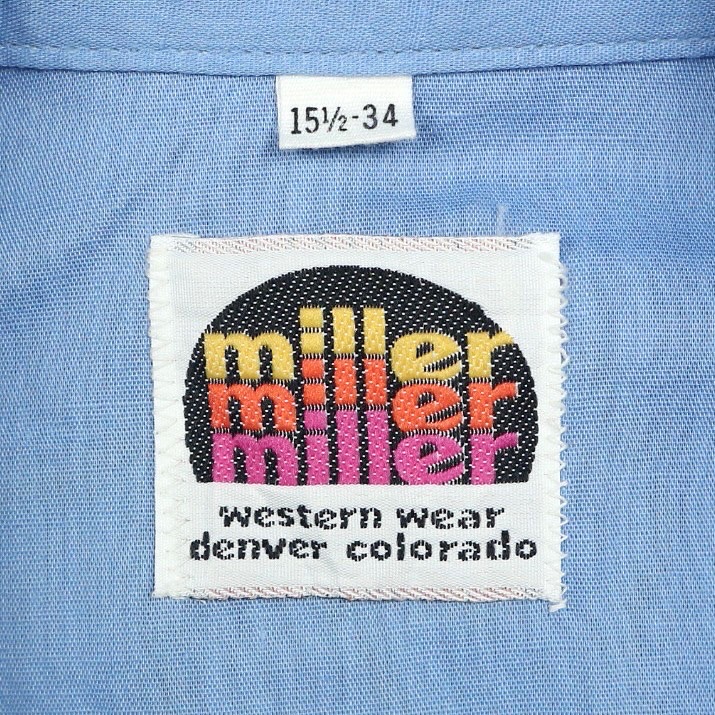 Vintage 70s Miller Western Shirt Size L
