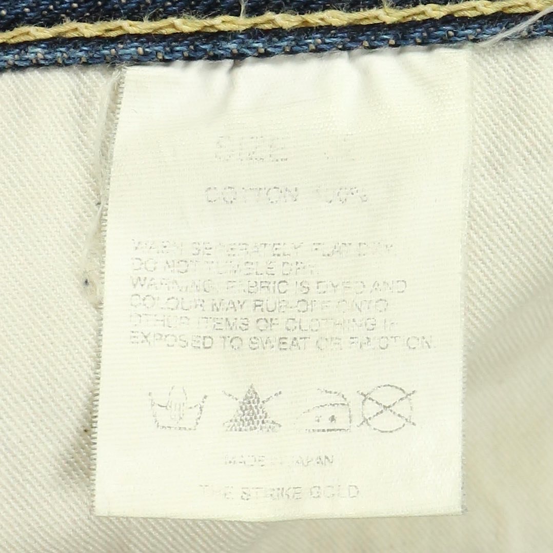 The Strike Gold Selvedge Denim Jeans Size 30