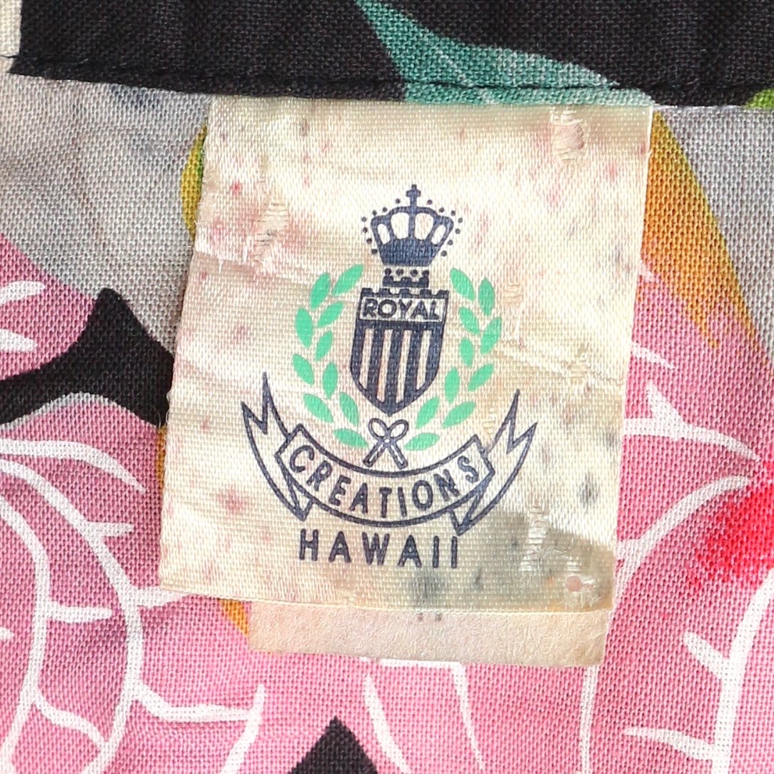 Vtg Royal Creations Hawaiian Shirt Size M