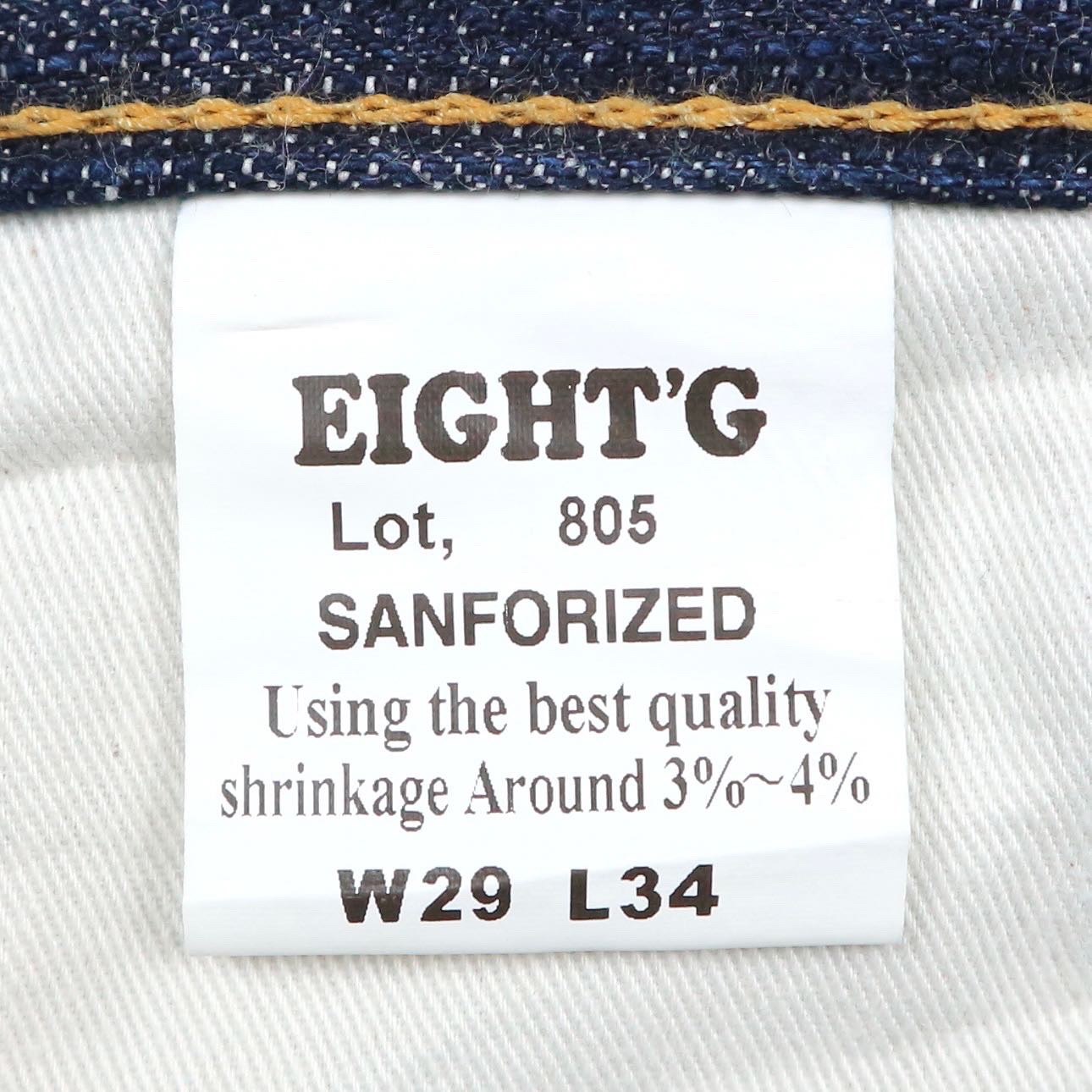 EightG Selvedge Denim Jeans Size 27