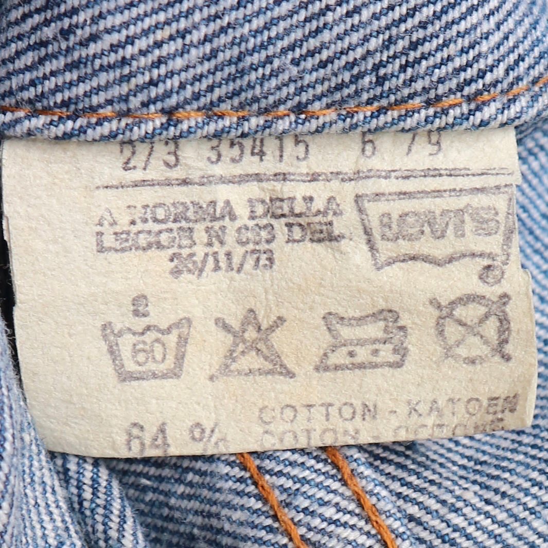 Vintage Late 70s Levi's Denim Jacket Size S denimister